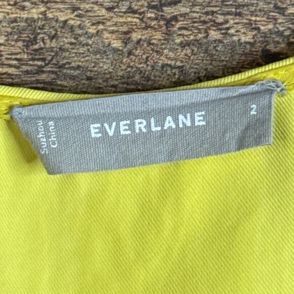 Everlane The Japanese Goweave Tank Wrap Dress Yellow Size 2 - Picture 7 of 9